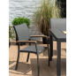 Sillón de jardín fijo Essence 61,5x58x92,3 cm – MTF – Aluminio y Teca – 2NAB3128