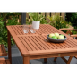 Mesa de jardín Orlando de madera de eucalipto – MTF – Rectangular – 2NAB2165