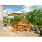 Mesa de jardín Orlando de madera de eucalipto – MTF – Rectangular – 2NAB2165
