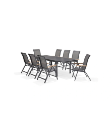 Sillón de jardín reclinable Essence 71,1x61,9x107,1 cm – MTF – Aluminio y Teca – 2NAB3129