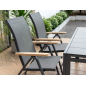 Sillón de jardín reclinable Essence 71,1x61,9x107,1 cm – MTF – Aluminio y Teca – 2NAB3129 Sillón de jardín reclinable Essence 71,1x61,9x107,1 cm – MTF – Aluminio y Teca – 2NAB3129