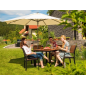 Parasol recto Bali Ø300 cm – MTF – lona antracita con manivela – 2NAZ0171