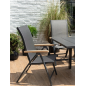 Mesa de jardín extensible Essence 156–246x95 cm – MTF – Aluminio y Duraboard – 2NAB3130