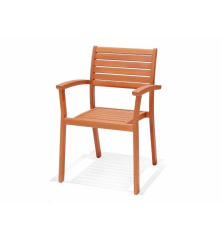 Sillón de jardín Orlando madera de eucalipto – MTF – Apilable – 2NAB2197