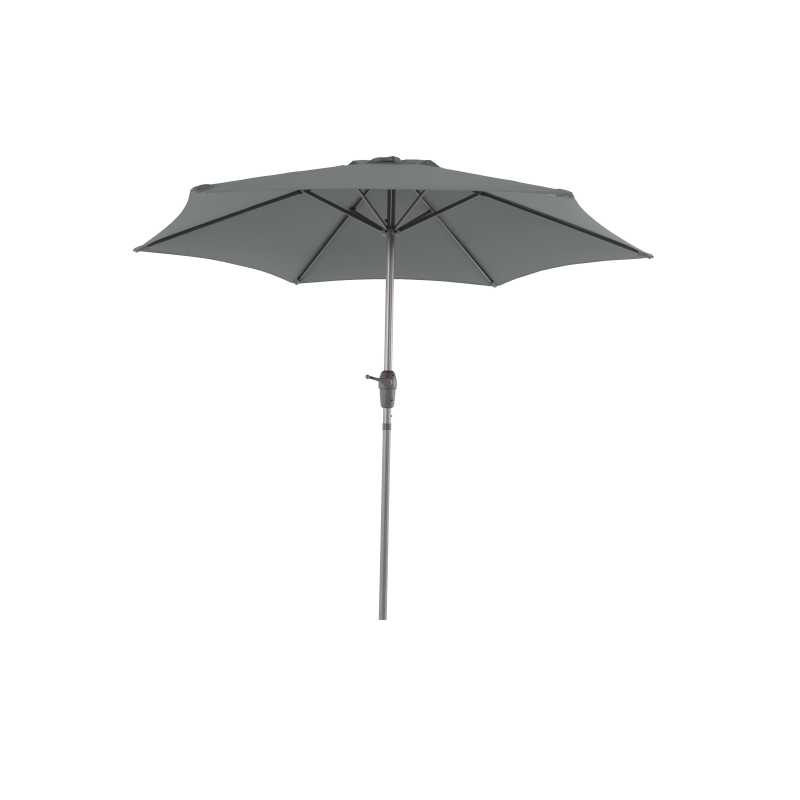 Parasol recto Havana Ø230 cm – MTF – lona antracita con manivela – 2NAZ0195 Parasol recto Havana Ø230 cm – MTF – lona antracita con manivela – 2NAZ0195