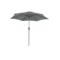 Parasol recto Havana Ø230 cm – MTF – lona antracita con manivela – 2NAZ0195 Parasol recto Havana Ø230 cm – MTF – lona antracita con manivela – 2NAZ0195