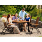 Flamingo Gartentisch aus Eukalyptusholz – MTF – Quadratisch – 2NAB2157 Flamingo Gartentisch aus Eukalyptusholz – MTF – Quadratisch – 2NAB2157