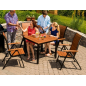 Flamingo Gartentisch aus Eukalyptusholz – MTF – Quadratisch – 2NAB2157 Flamingo Gartentisch aus Eukalyptusholz – MTF – Quadratisch – 2NAB2157