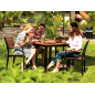 Flamingo Gartentisch aus Eukalyptusholz – MTF – Quadratisch – 2NAB2157 Flamingo Gartentisch aus Eukalyptusholz – MTF – Quadratisch – 2NAB2157