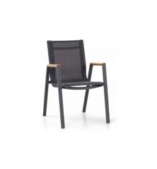 Malibu grey aluminium garden armchair – MTF – Aluminium – 3EXN0039