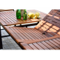 Mesa de jardín extensible Flamingo Madera de eucalipto – MTF – Rectangular – 2NAB2155