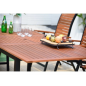 Mesa de jardín extensible Flamingo Madera de eucalipto – MTF – Rectangular – 2NAB2155