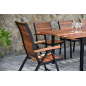 Mesa de jardín extensible Flamingo Madera de eucalipto – MTF – Rectangular – 2NAB2155