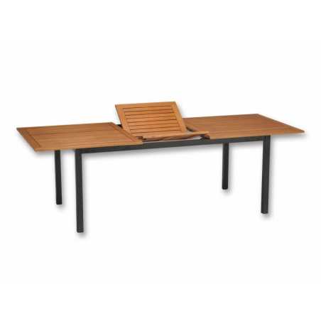 Table de jardin extensible Flamingo Bois d'eucalyptus – MTF – Rectangulaire – 2NAB2155
