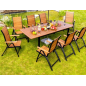 Mesa de jardín extensible Flamingo Madera de eucalipto – MTF – Rectangular – 2NAB2155