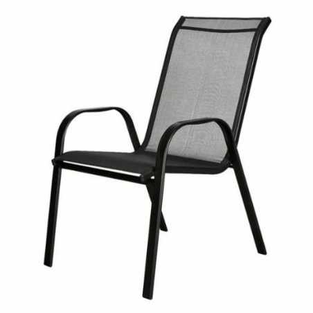 Chaise de jardin Zanada Noir – MTF – Acier – 3EXN0035