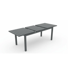 Mesa de jardín extensible Grande negra – MTF – Aluminio – 3EXN0051