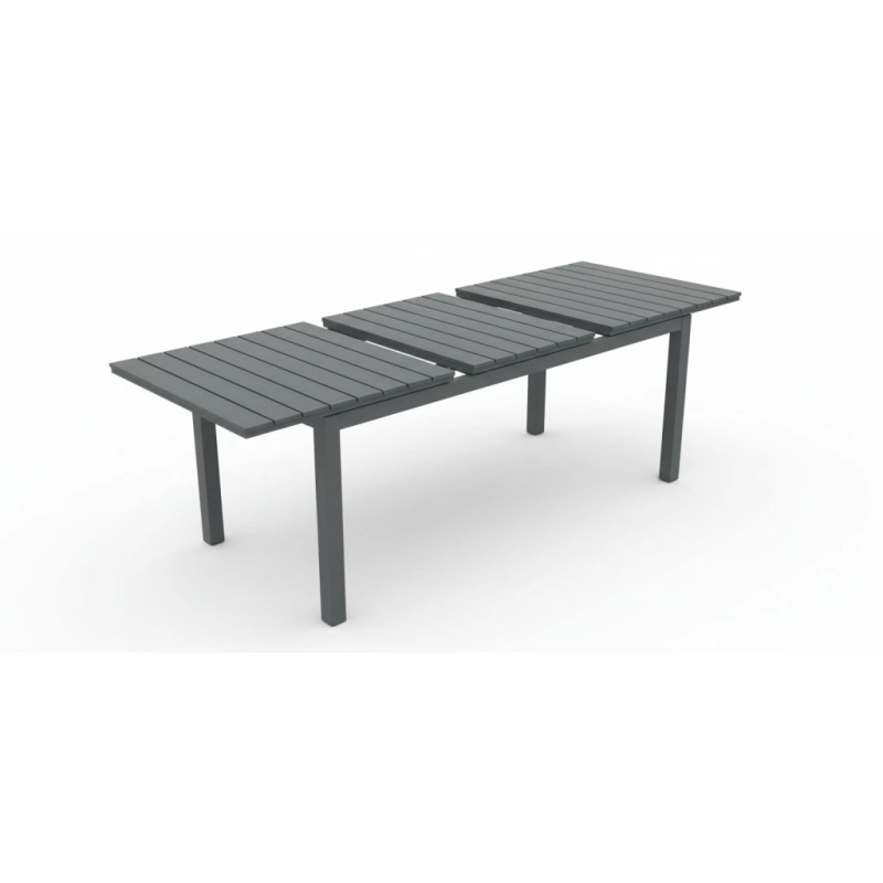 Mesa de jardín extensible Grande negra – MTF – Aluminio – 3EXN0051