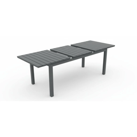 Mesa de jardín extensible Grande negra – MTF – Aluminio – 3EXN0051