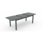 Mesa de jardín extensible Grande negra – MTF – Aluminio – 3EXN0051