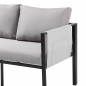 Conjunto de salón de jardín bajo Relax gris 4 piezas – MTF – acero / poliéster – 3EXN0056 Conjunto de salón de jardín bajo Relax gris 4 piezas – MTF – acero / poliéster – 3EXN0056