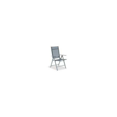 Silla de jardín Rival Plus con cojines grises – MTF – Aluminio – 3EXN0066