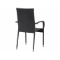 Silla de jardín Margarita Ratán sintético negro – MTF – Apilable – 3EXN0028 Silla de jardín Margarita Ratán sintético negro – MTF – Apilable – 3EXN0028