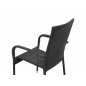 Silla de jardín Margarita Ratán sintético negro – MTF – Apilable – 3EXN0028 Silla de jardín Margarita Ratán sintético negro – MTF – Apilable – 3EXN0028