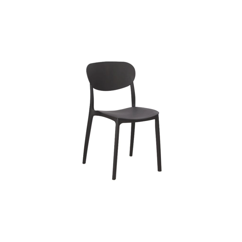 Silla de jardín Luma negra – MTF – Polipropileno – 3EXN0027 Silla de jardín Luma negra – MTF – Polipropileno – 3EXN0027