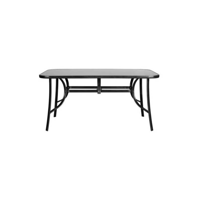 Mesa de jardín Standard XL negra – MTF – Acero / Vidrio – 3EXN0042 Mesa de jardín Standard XL negra – MTF – Acero / Vidrio – 3EXN0042