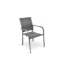 Mia garden chair – MTF – Grey rattan – 3EXN0027