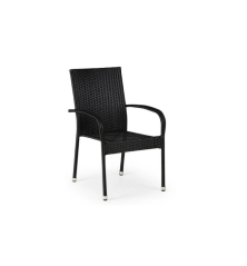 Margarita garden chair – MTF – Black rattan – 3EXN0029