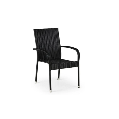 Margarita garden chair – MTF – Black rattan – 3EXN0029