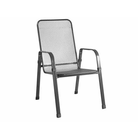 Savoy Deluxe fixed garden chair 73x57x96cm – MTF – Metal – 2NAB3119