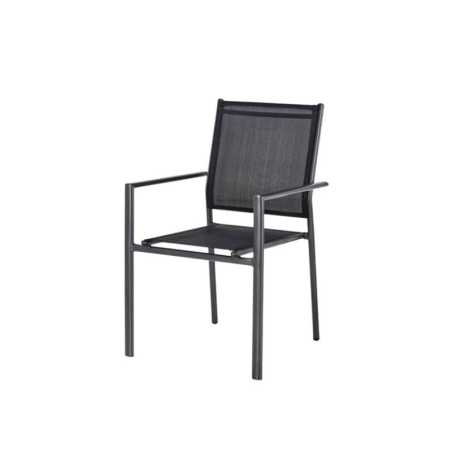Malaga garden chair – MTF – Black steel – 3EXN0032