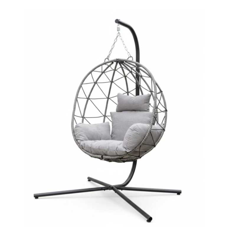 Casablanca hanging chair – MTF – Black steel/rattan – 3EXN0059 Casablanca hanging chair – MTF – Black steel/rattan – 3EXN0059