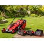 Pack tondeuse 37cm avec 1 chargeur et 2 batteries, idéale 300m2 Pack tondeuse 37cm avec 1 chargeur et 2 batteries, idéale 300m2