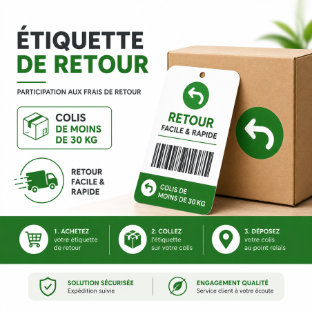 Participation aux frais de retour (colis de moins de 30 kg)