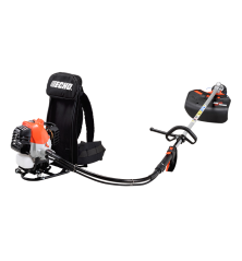 Débroussailleuse à dos thermique ECHO High Torque vue complète avec harnais dorsal