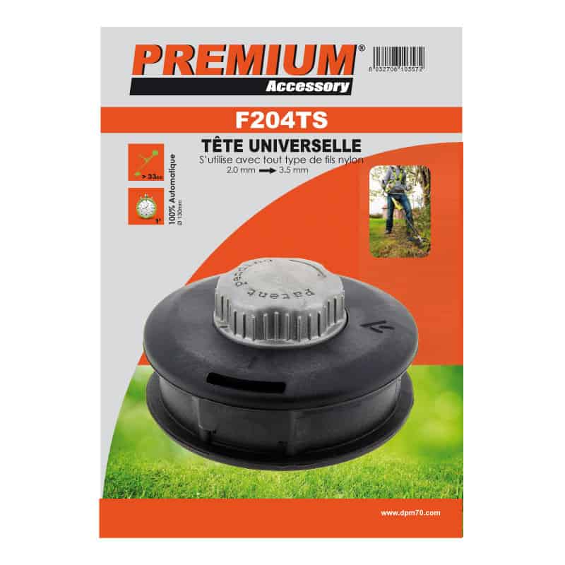 Cabezal de hilo genérico CABEZAL UNIVERSAL TAP N GO (23,5MM) - BOTÓN ALUMINIO - recarga rápida F204TS
