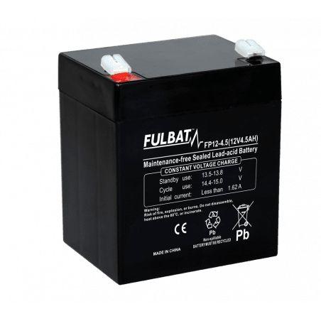 BATTERIE FP12-4,5 ETANCHE 12V 4.8 Ah 90-101-107 - FULBAT - Batterie - Jardin Affaires