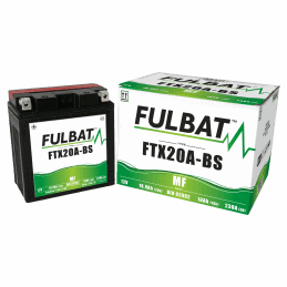 FTX20L-BS SEPARATE ACID BATTERY (SUPPLIED) 12V 18.9 Ah 175-87-155 - / + - FULBAT - Battery and cell - Jardinaffaires 