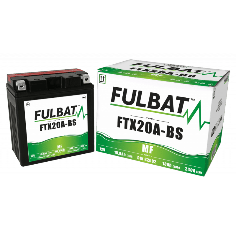 FTX20L-BS BATTERY SEPARATE ACID (SUPPLIED) 12V 18.9 Ah 175-87-155 - / +