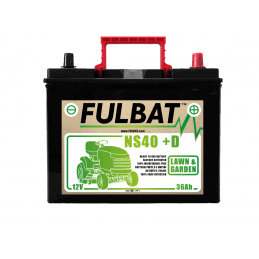 BATTERY NS40 (+D) Ca/Ca 12V 36 Ah 195-126-221 - / + - FULBAT - Battery and cell - Jardinaffaires 