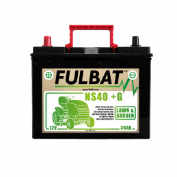 BATTERIE NS40 (+G) Ca/Ca 12V 36 Ah 195-126-221 + / - - FULBAT - Batterie - Jardin Affaires