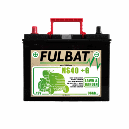 BATERIA NS40 (+G) Ca/Ca 12V 36 Ah 195-126-221 + / - - FULBAT - Bateria e célula - Jardinaffaires 