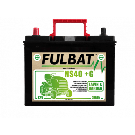BATTERIE NS40 (+G) Ca/Ca 12V 36 Ah 195-126-221 + / - - FULBAT - Batterie - Jardin Affaires