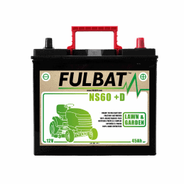 BATERIA NS60 (+D) Ca/Ca 12V 45 Ah 236-128-222 - / + - FULBAT - Bateria e célula - Jardinaffaires 