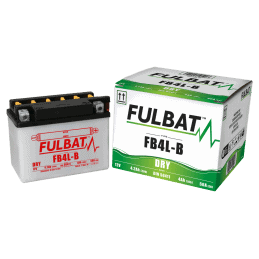 SEPARATE ACID FB4L-B BATTERY (SUPPLIED) 12V 4.2 Ah 120-70-92 - / + - FULBAT - Battery and cell - Jardinaffaires 