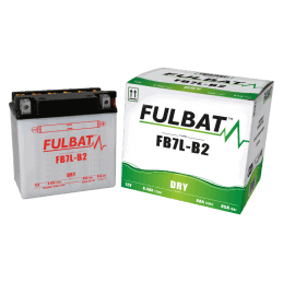 FB7L-B2 SEPARATE SÄUREBATTERIE (MITGELASSEN) 12V 8,4 Ah 135-75-133 - / + - FULBAT - Batterie und Zelle - Jardinaffaires 